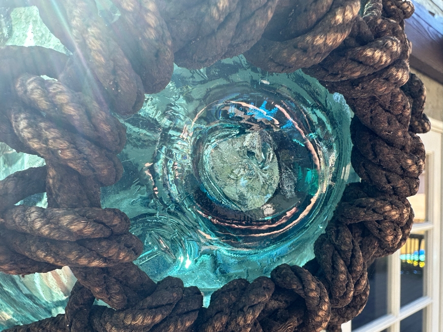 Large Vintage Japanese Glass Fishing Float 10'W	 [Photo 5]