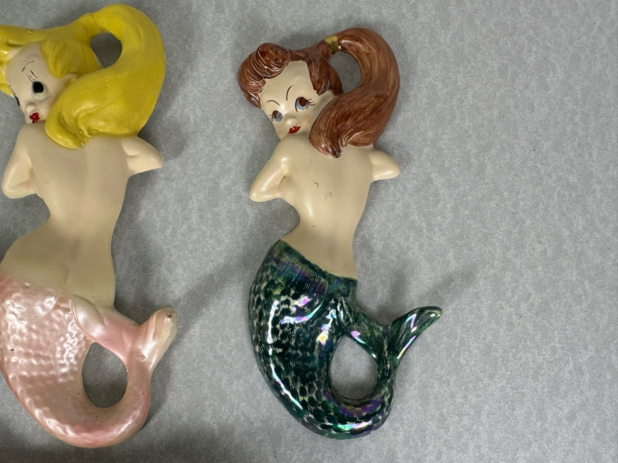 Just Added - Six Vintage Mermaids Ceramic Wall Decor [Photo 5]