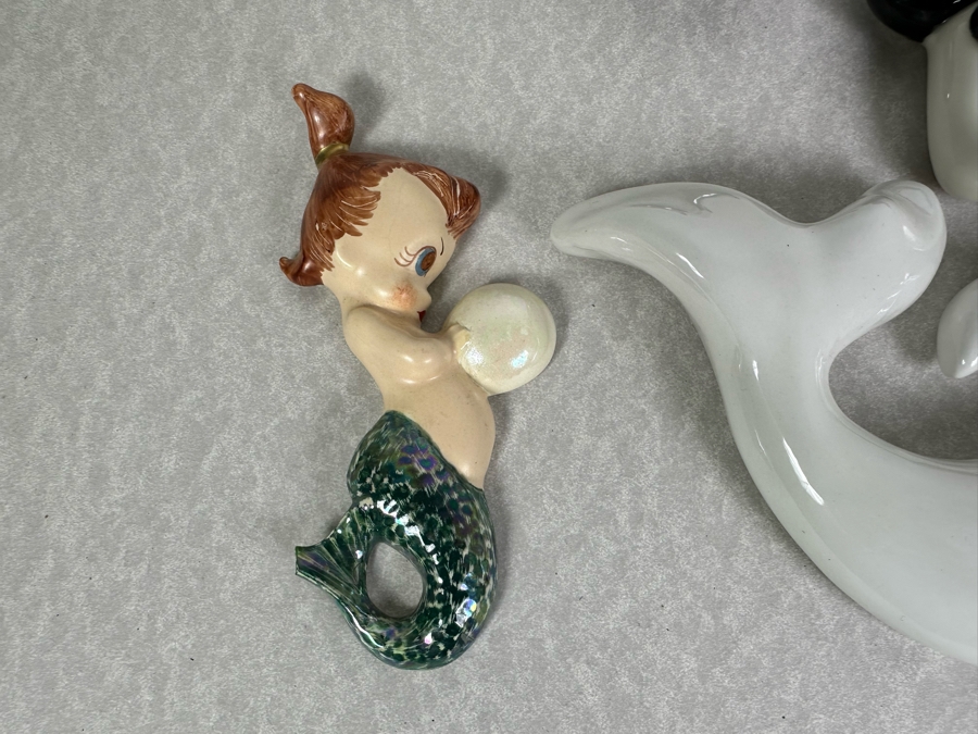 Just Added - Six Vintage Mermaids Ceramic Wall Decor [Photo 3]