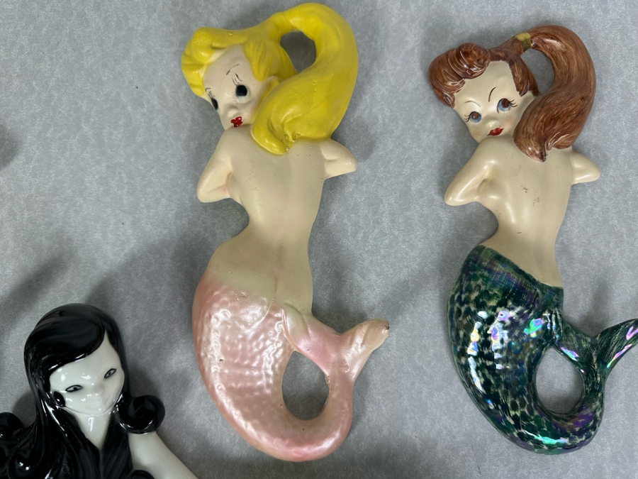Just Added - Six Vintage Mermaids Ceramic Wall Decor [Photo 6]