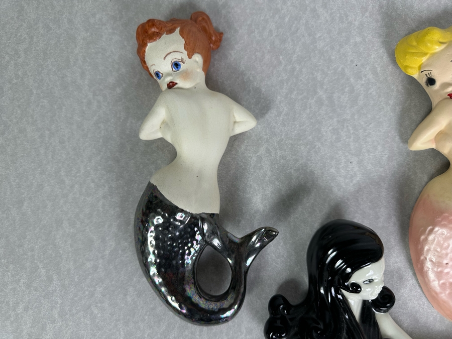 Just Added - Six Vintage Mermaids Ceramic Wall Decor [Photo 7]