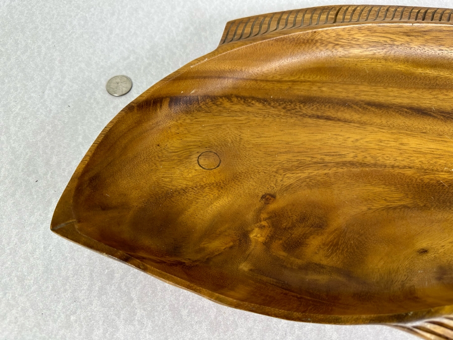Just Added - Large Wooden Fish Platter Tray 26' X 12.5' [Photo 2]