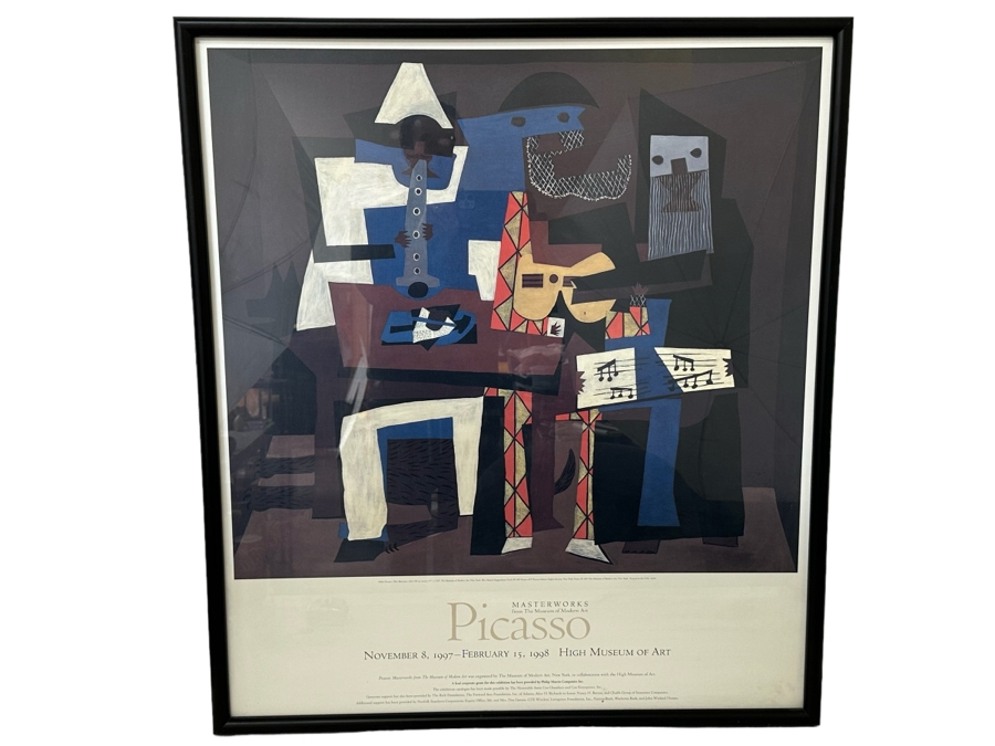 Just Added - Pablo Picasso 1997 Masterworks From The Museum Of Modern Art Poster Featuring Three Musicians Painting 31' X 36' [Photo 1]