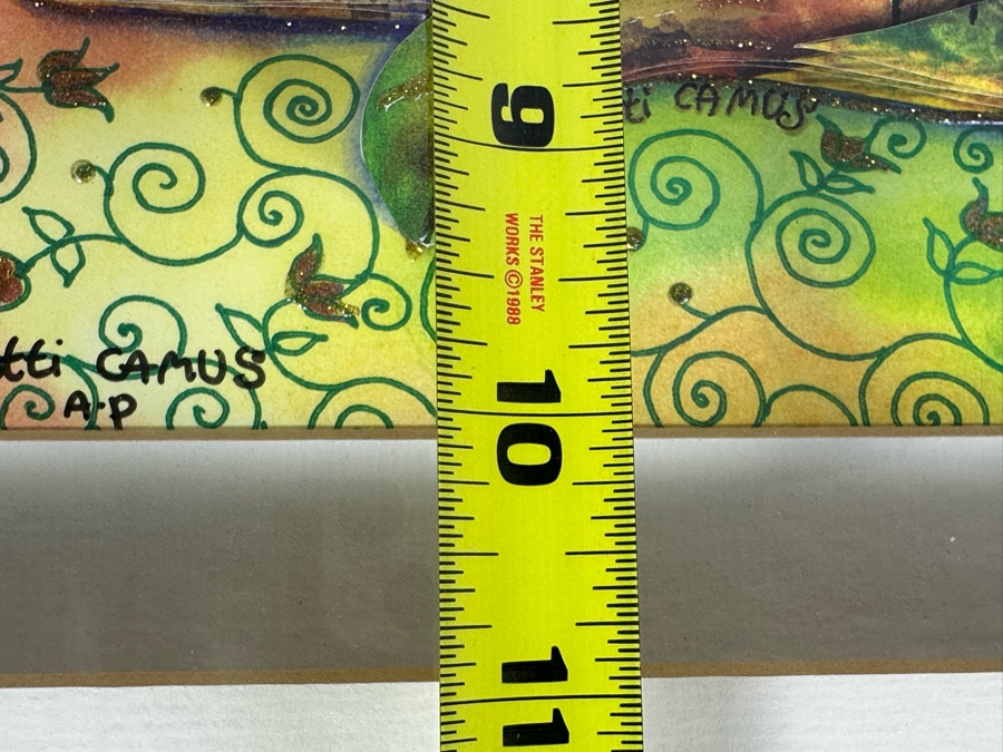 Just Added - Ketti Camus Artist Signed Artist Proof Three-Dimensional Mixed-Media Jerusalem Dove Of Peace Artwork Shadowbox Framed 23' X 18' [Photo 10]