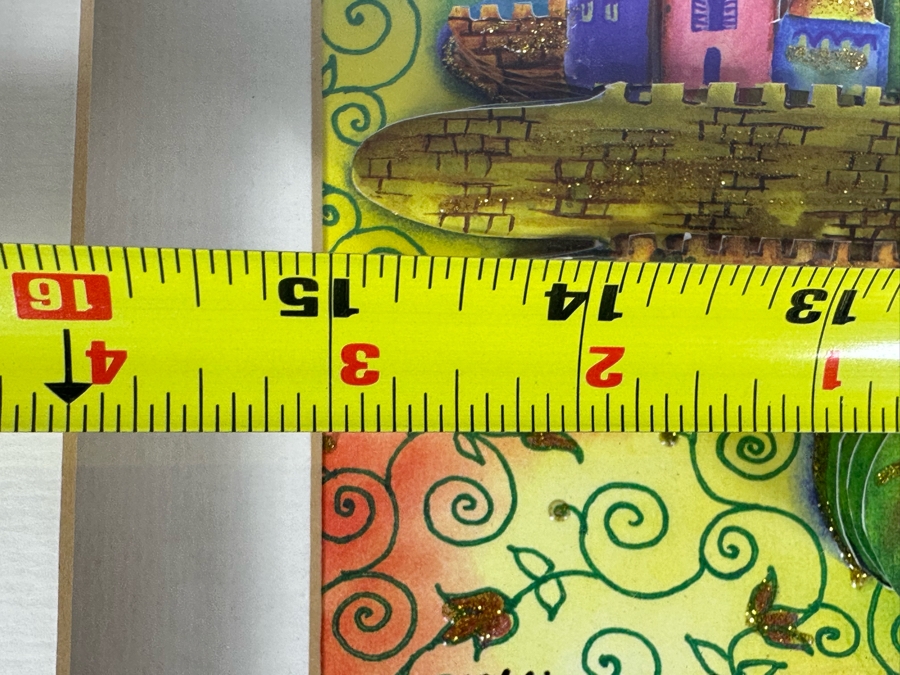 Just Added - Ketti Camus Artist Signed Artist Proof Three-Dimensional Mixed-Media Jerusalem Dove Of Peace Artwork Shadowbox Framed 23' X 18' [Photo 9]