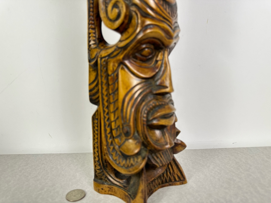 Just Added - Vintage Hand Carved Wooden Totem Sculpture 19.5'H [Photo 6]