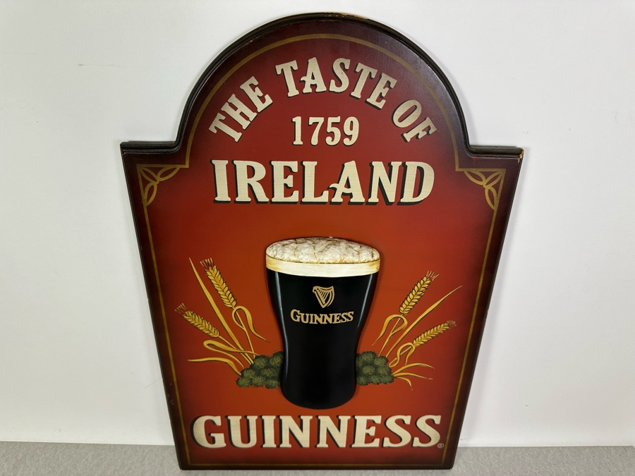 Just Added - Three-Dimensional Guinness Beer Sign The Taste Of 1759 Ireland 16' X 24' [Photo 3]
