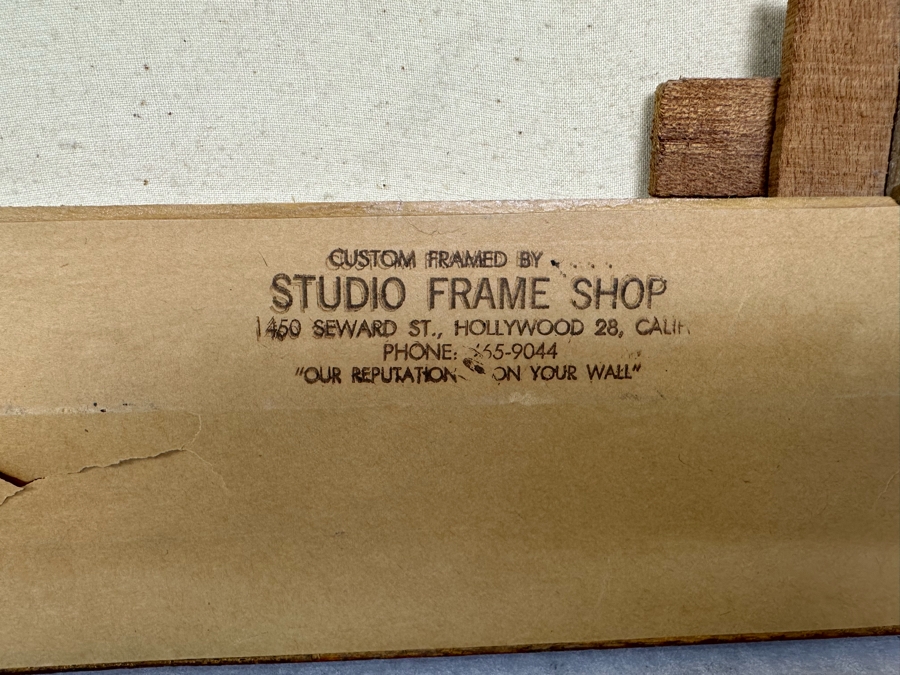 Just Added - Vintage 1969 Mid-Century Oil Painting On Canvas Of Venice Italy 32' X 10' Framed Artist 39' X 15.5' Signed [Photo 7]