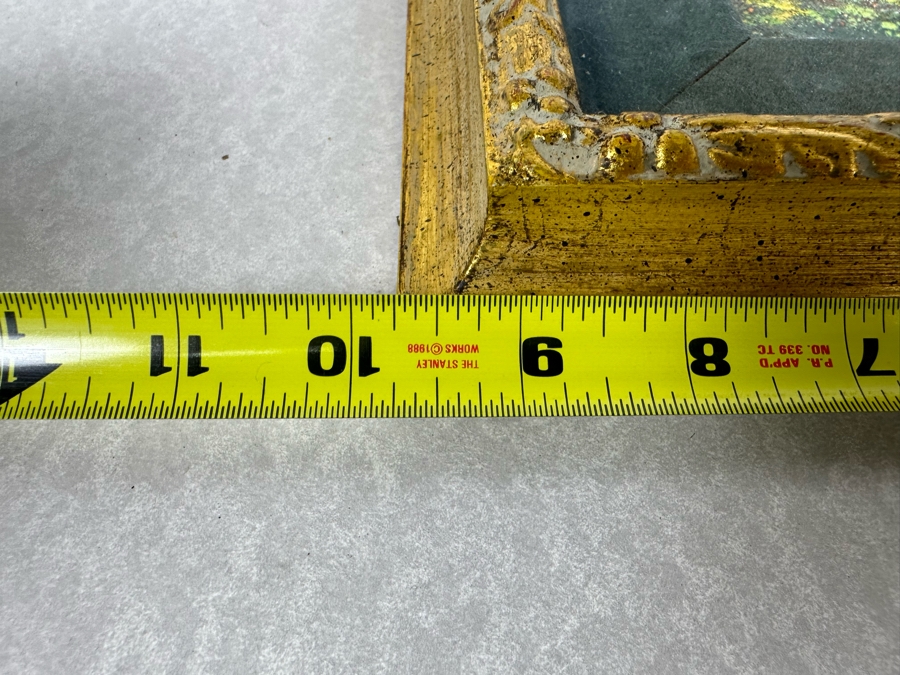 Just Added - Vintage Abstract Enamel On Copper Artwork Equine Horse Rider 4' X 8' Framed 9.5' X 14' [Photo 7]