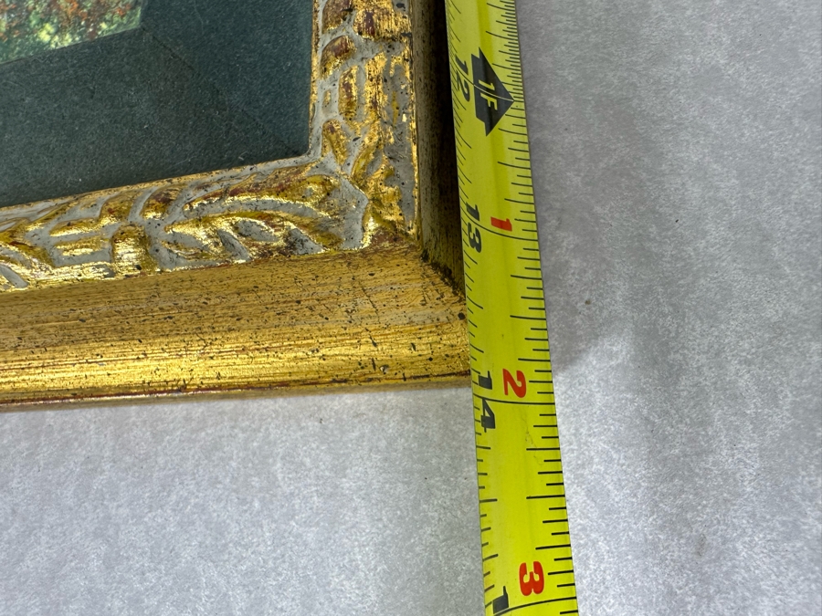 Just Added - Vintage Abstract Enamel On Copper Artwork Equine Horse Rider 4' X 8' Framed 9.5' X 14' [Photo 8]