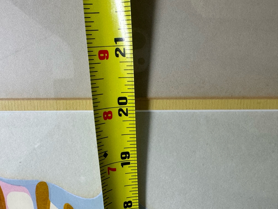 Just Added - Vintage 1980 Marcel Artist Signed Print Titled 'Water Serpent' Numbered 92 Of 139 25.5' X 20' Framed 32.5' X 27' [Photo 9]