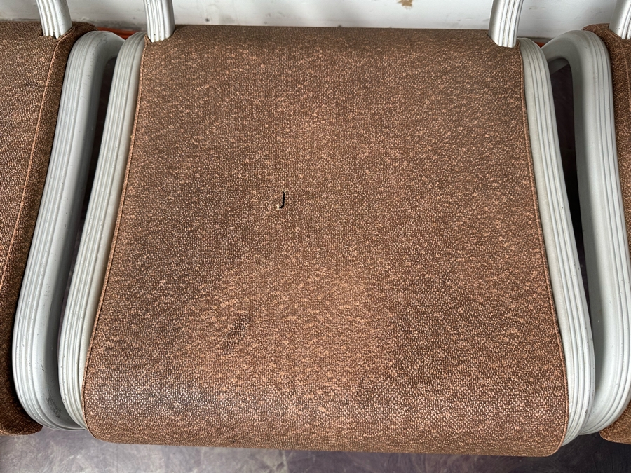 Just Added - Vintage Art Deco Machine Age Aluminum Vinyl Wear-Ever Side Chairs Stackable By The Aluminum Cooking Utensil Co., Inc. 17.5'W X 17'D X 32'H [Photo 11]