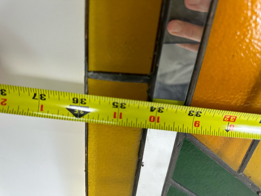 Vintage Stained Glass From Littlefield's Restaurant In The Spreckels Building San Diego 36W X 23.5H [Photo 3]