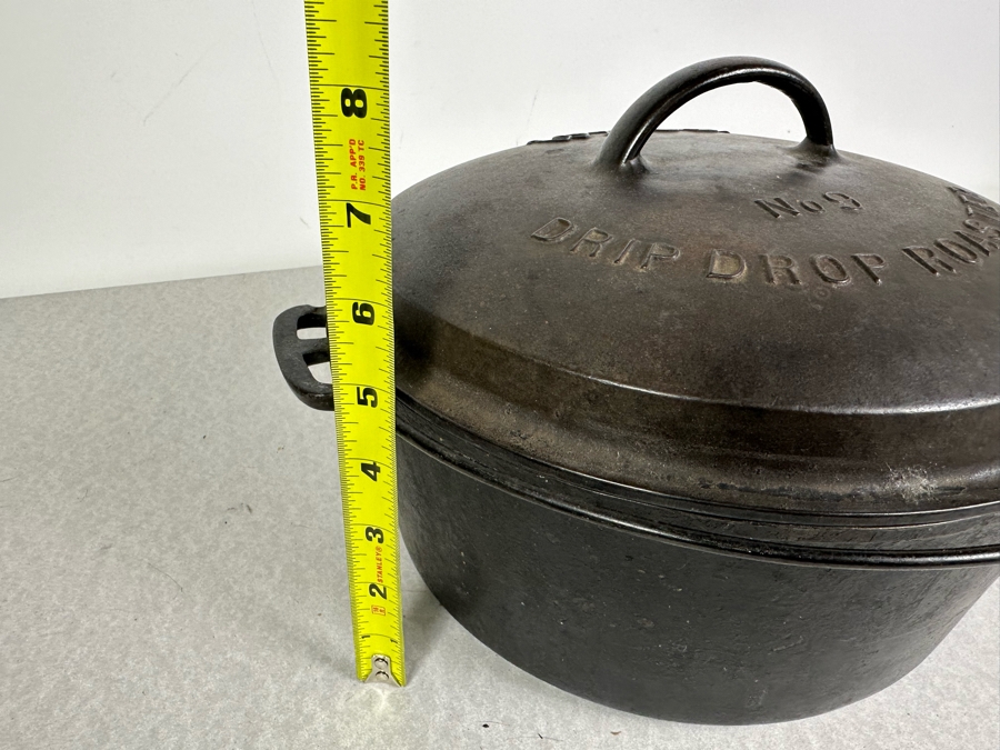 Vintage Wagner Ware No 9 Drip Drop Roaster Cast Iron With