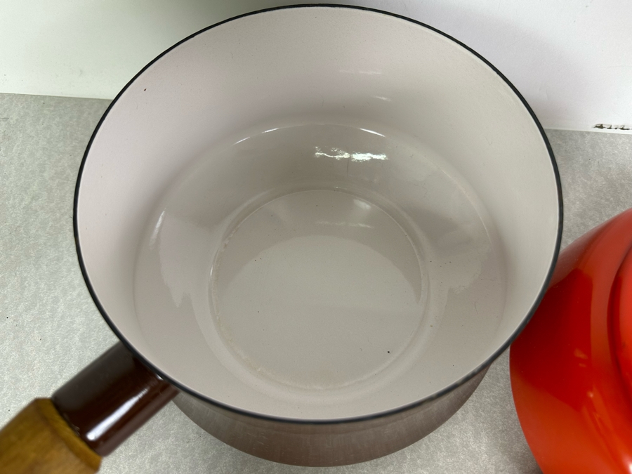 Dansk Mario Batali Black Enamel Covered Pot 14'W And Pair Of Dansk Covered Enamel Pots 14'W & 12'W [Photo 4]