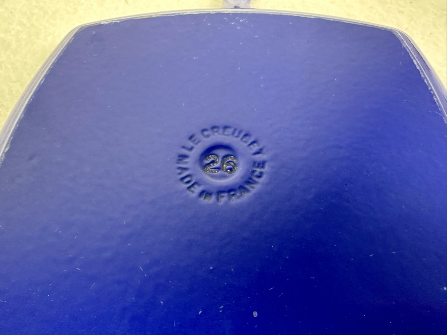 Le Creuset Cast Iron Enamel Pot & Skillet Made In France 17'W X 9'H [Photo 7]