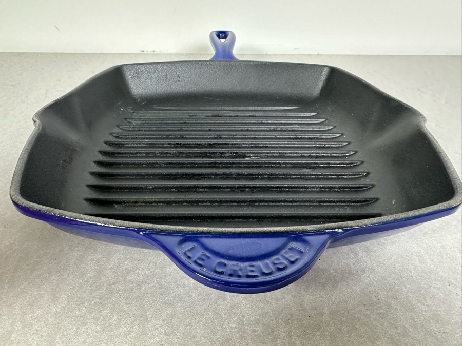 Le Creuset Cast Iron Enamel Pot & Skillet Made In France 17'W X 9'H [Photo 5]