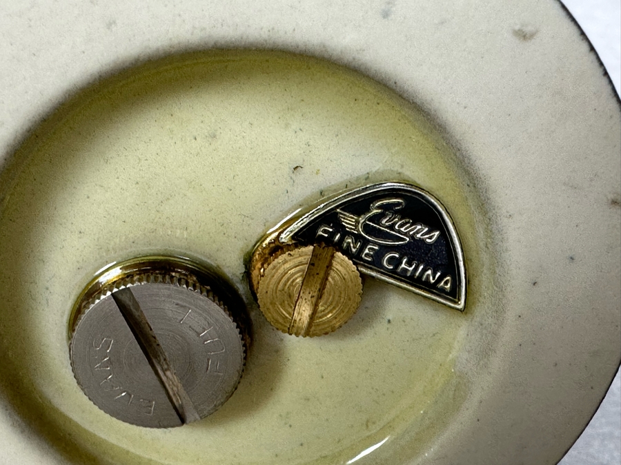 Vintage Mid-Century Modern Pottery Evans Lighter 7'H & Matching Ashtray [Photo 6]