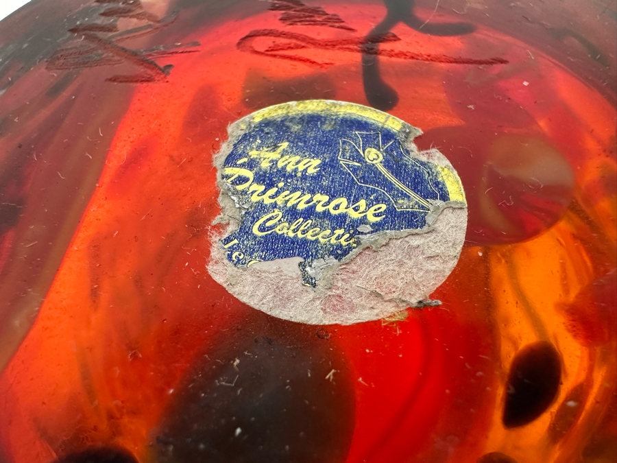 Stunning Ann Primrose Collection Italian Murano Glass Vase Signed By Ana Primrose 10'W X 12'H [Photo 9]