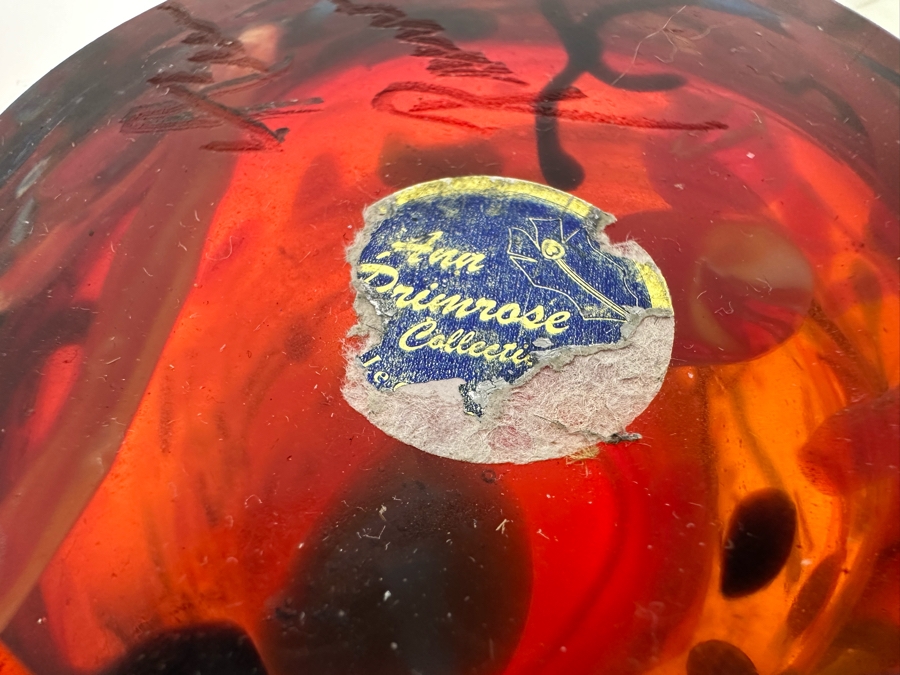 Stunning Ann Primrose Collection Italian Murano Glass Vase Signed By Ana Primrose 10'W X 12'H [Photo 10]