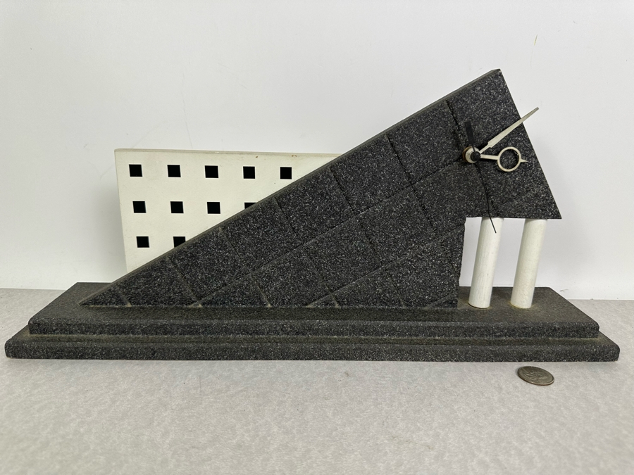 Vintage Phil Long Design Mantle Clock Working 18'W X 4'D X 8.5'H [Photo 2]