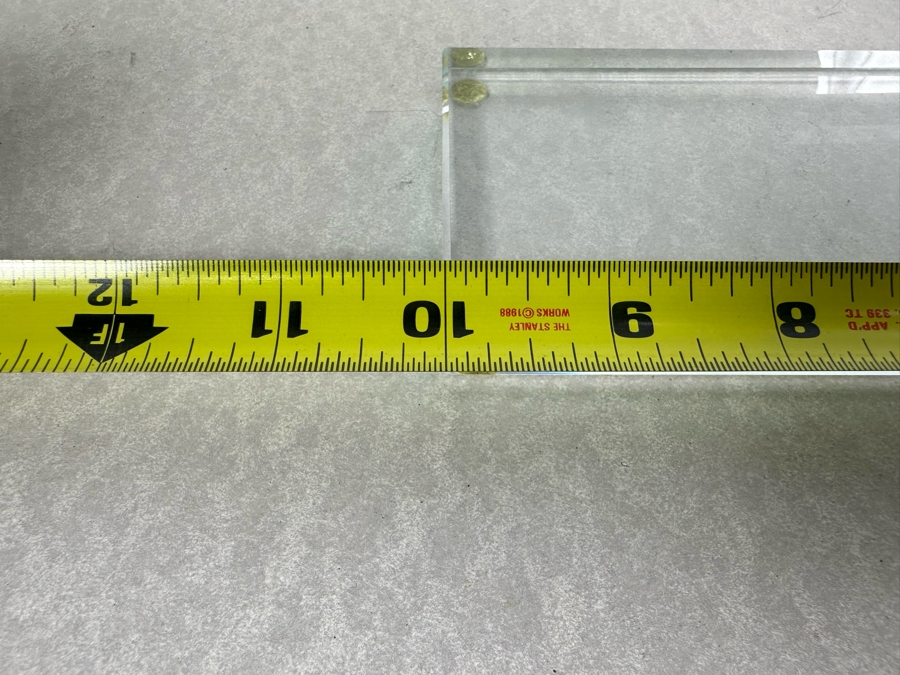 Stephen Schlanser Artist Signed Studio Glass Angled Sculptural Vase 10'W X 3'D X 10.5'H [Photo 8]