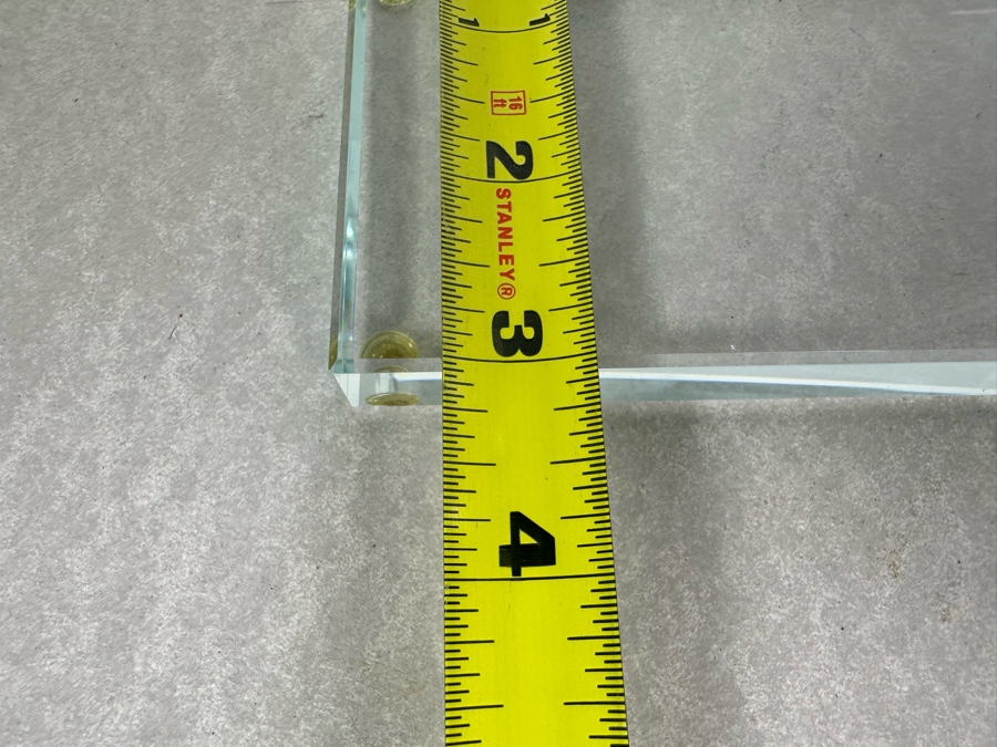 Stephen Schlanser Artist Signed Studio Glass Angled Sculptural Vase 10'W X 3'D X 10.5'H [Photo 9]