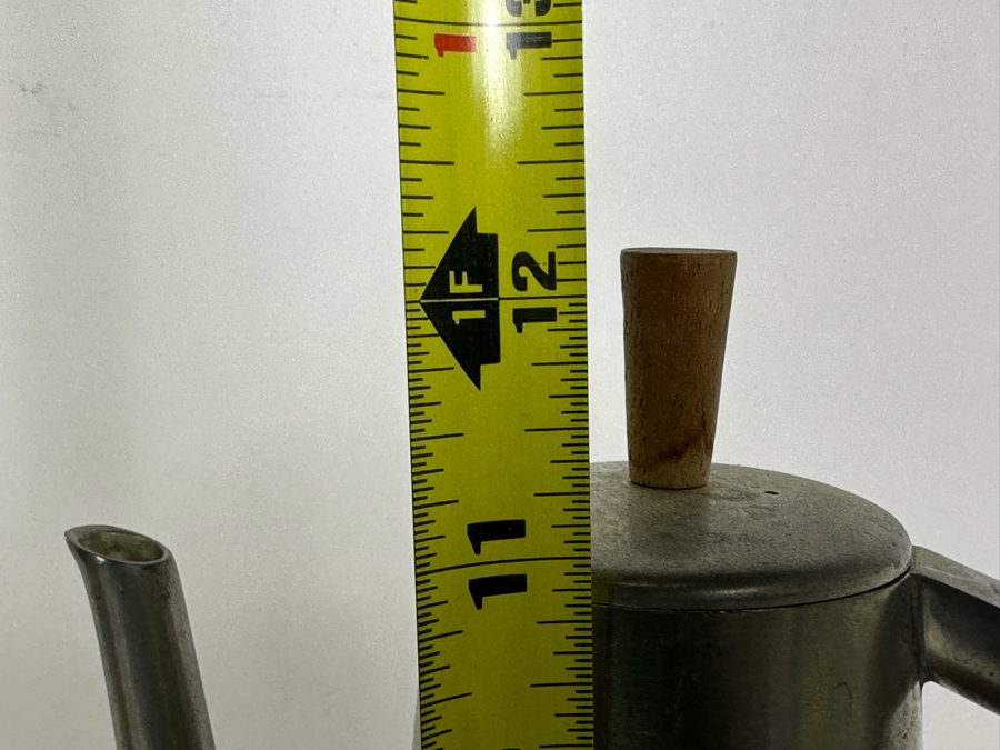 Vintage Modernist Royal Holland Pewter KDM Coffee & Tea Set With Tray Made In Holland Daalderop [Photo 6]