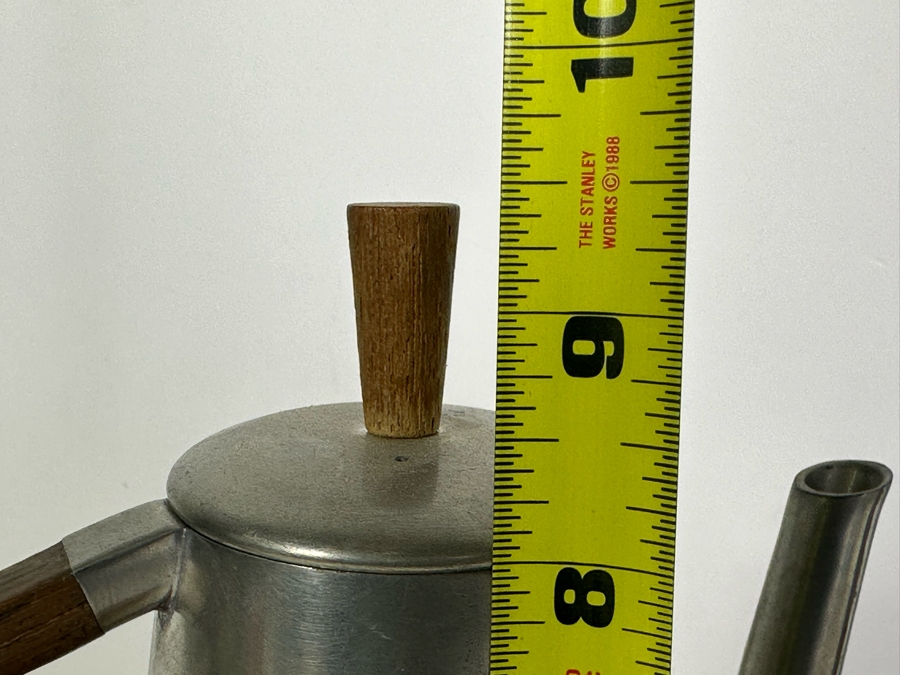 Vintage Modernist Royal Holland Pewter KDM Coffee & Tea Set With Tray Made In Holland Daalderop [Photo 7]