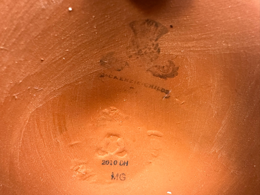 Mackenzie-Childs Hand Painted Ceramic Vase 12'H [Photo 4]