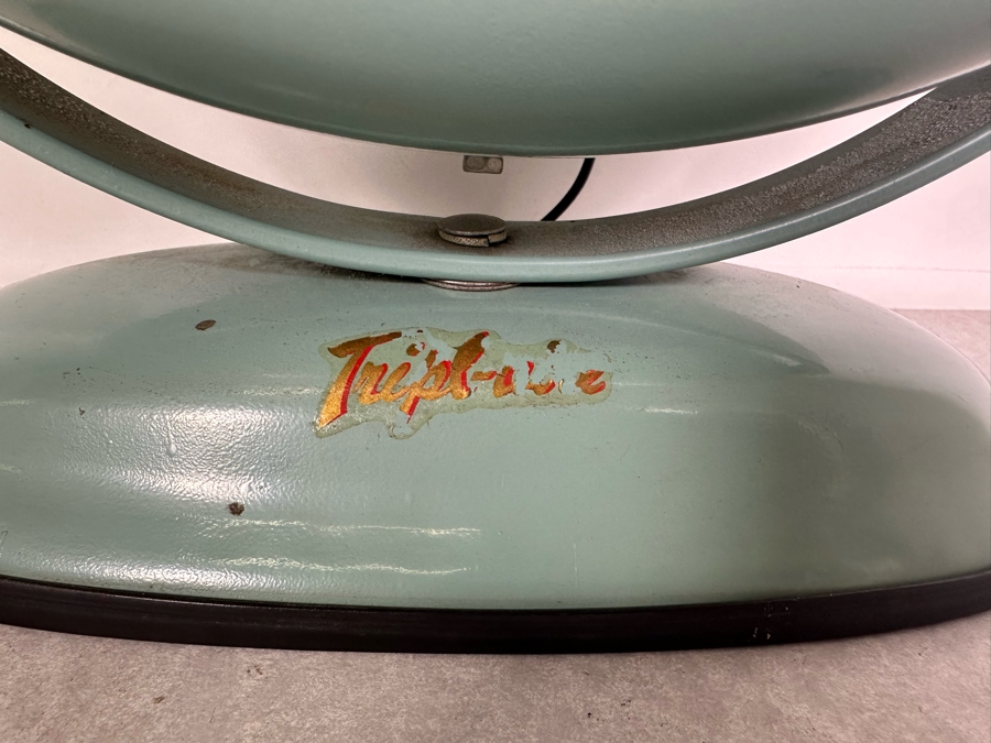Vintage MCM Lasko Tripl-Aire Electric Fan Working 14.5'H [Photo 3]