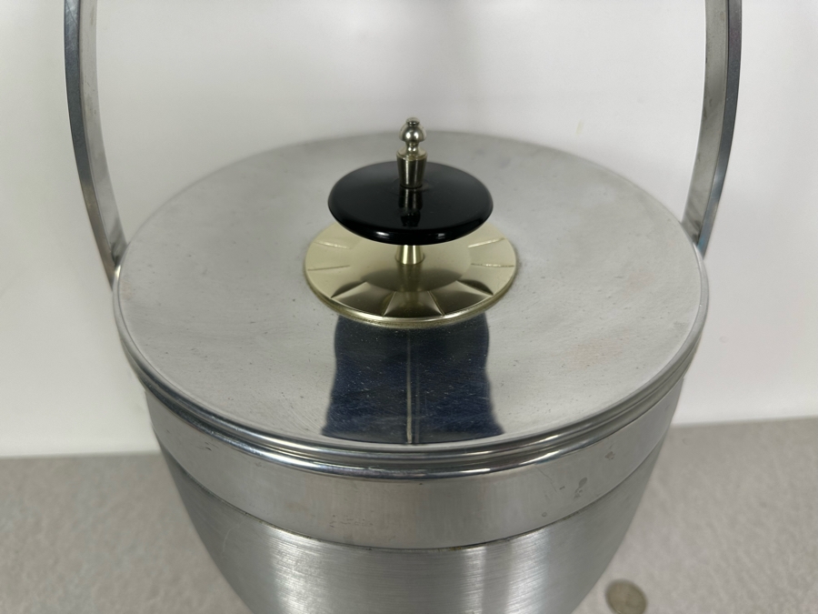 Vintage Mid-Century Modern Kromex Aluminum Ice Bucket 16'H [Photo 4]