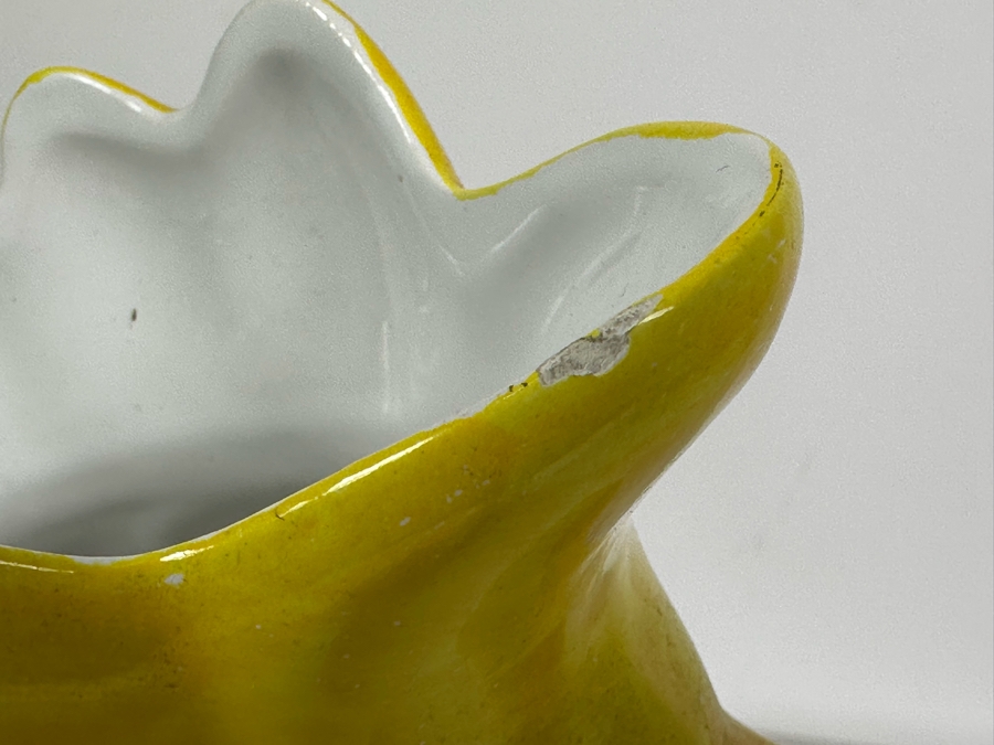 Vintage Italian Hand Painted Ceramic Rooster Pitcher 11'H [Photo 5]