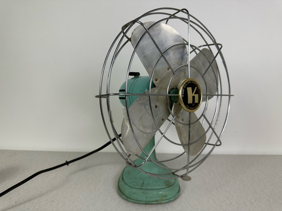 Vintage MCM Sears Roebuck And Co. Electric Fan Working 16'H [Photo 2]