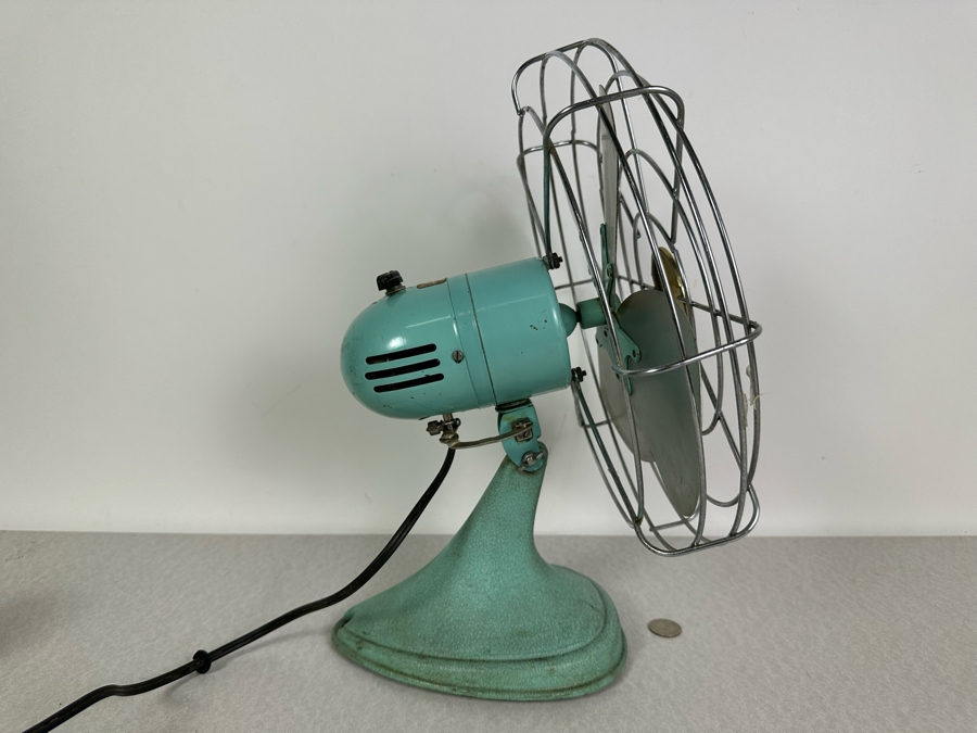 Vintage MCM Sears Roebuck And Co. Electric Fan Working 16'H [Photo 4]