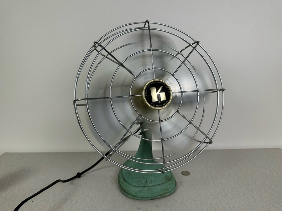 Vintage MCM Sears Roebuck And Co. Electric Fan Working 16'H [Photo 5]