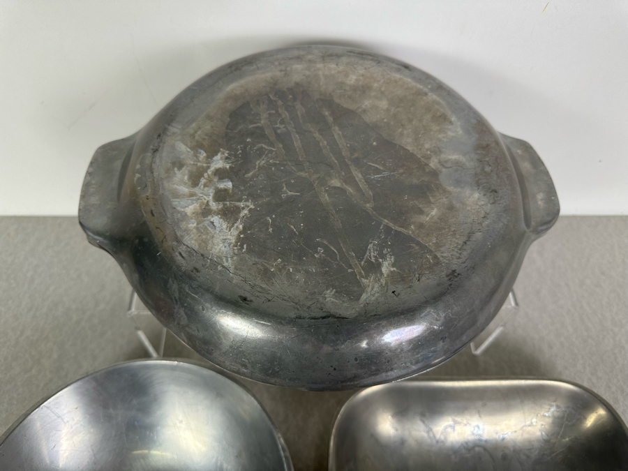 Nambe Covered Bowl and Pair of Serving Dishes  [Photo 4]