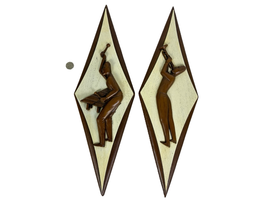 Mid-Century Burwood Co. Jazz Musicians Wall Decor 22'H x 7'W x 2 [Photo 1]