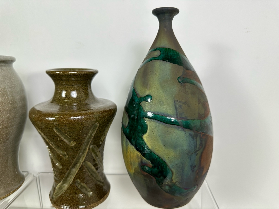 Collection of 6 Artist Signed Studio Pottery Bowls and Vases [Photo 11]