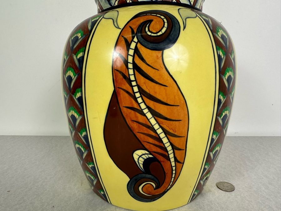 Maitland-Smith Hand Painted Porcelain Vase [Photo 3]