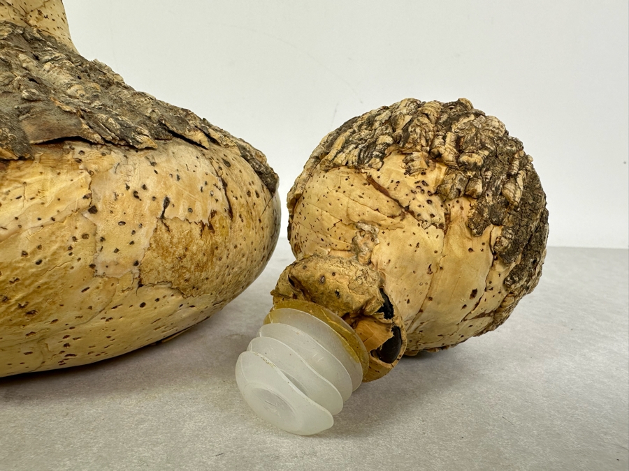Vintage Italian Cork Covered Decanter With Stopper 12'H [Photo 5]