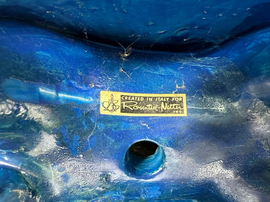 Vintage MCM Bitossi Italian Ceramic Pottery Horse Sculpture By Aldo Londi With Chinese Glazed Finish Created In Italy For Rosenthal-Netter Inc 10'W X 5'D X 10'H - See Photos For Several Chips [Photo 10]