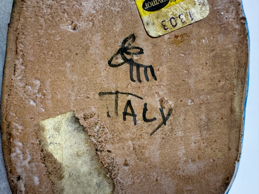 Vintage Mid-Century Modern Italian Ceramic Sculpture By Guido Gambone For Raymor Signed 6.5'W X 3.5'D X 6'H - See Photos For Chip In Tail & Ear [Photo 7]