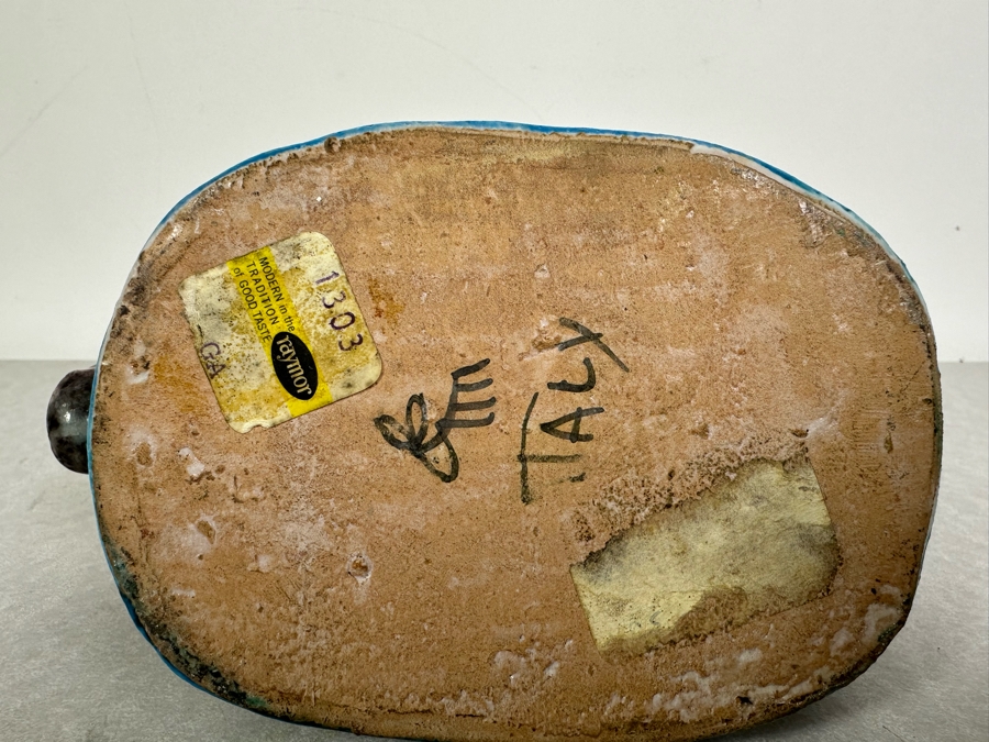 Vintage Mid-Century Modern Italian Ceramic Sculpture By Guido Gambone For Raymor Signed 6.5'W X 3.5'D X 6'H - See Photos For Chip In Tail & Ear [Photo 6]