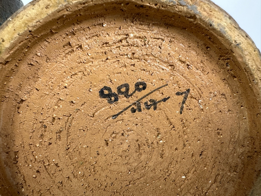 (4) Vintage Mid-Century Modern Italian Bitossi Ceramic Moresco Pots Jars With Lids By Adlo Londi For The Broadway 4'H To 9'H - See Photos For Several Chips [Photo 9]