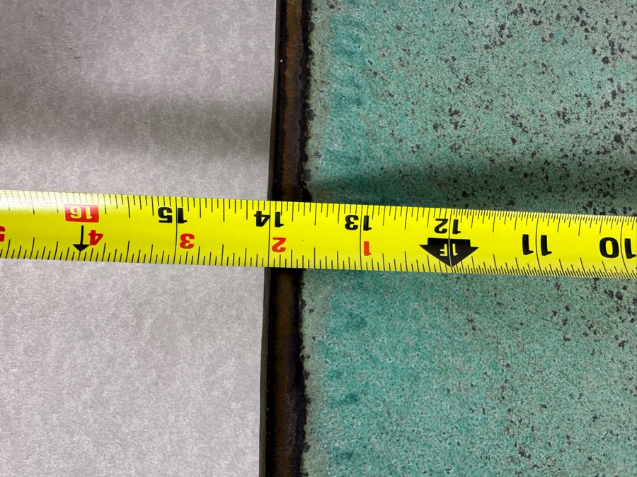 Artist L. Green Signed Studio Pottery Bowl Wall Hanging 14'W X 14'D X 3'H [Photo 6]