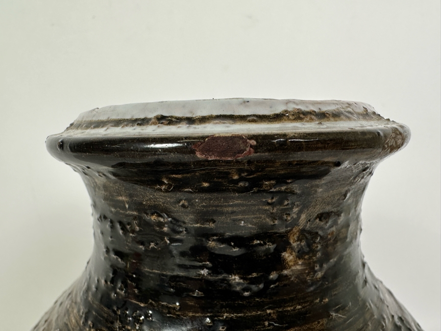 Vintage Mid-Century Modern Italian Bitossi Ceramic 'Moderna Morocco' Vase By Adlo Londi For Rosenthal Netter 8'W X 10'H	 [Photo 4]