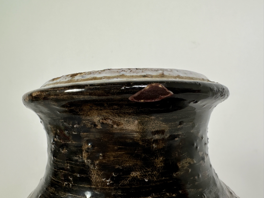 Vintage Mid-Century Modern Italian Bitossi Ceramic 'Moderna Morocco' Vase By Adlo Londi For Rosenthal Netter 8'W X 10'H	 [Photo 7]