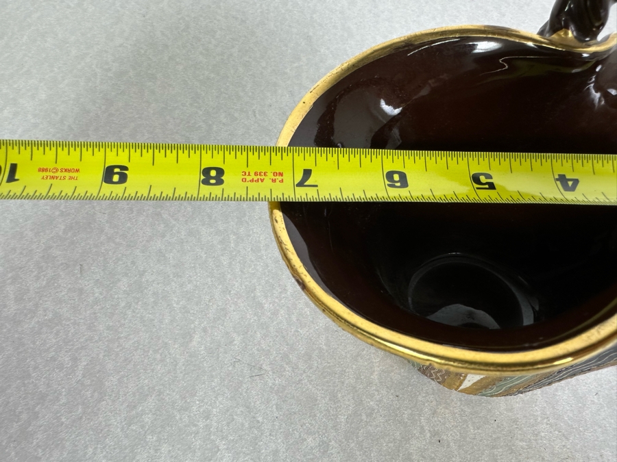 Vintage MCM Italian Ceramic Basket 7.5'W X 4'D X 8'H [Photo 7]