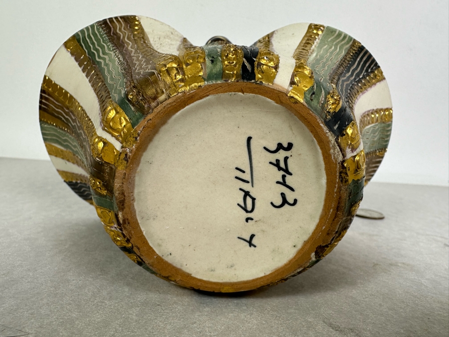 Vintage MCM Italian Ceramic Basket 7.5'W X 4'D X 8'H [Photo 6]